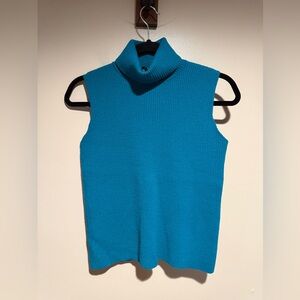 Eileen Fisher Wool Knit ribbed Turtleneck Tank